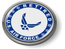 USAF - U.S. Air Force Retired Emblem (Blue Wings)