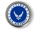 USAF - U.S. Air Force Retired Emblem (White Wings)