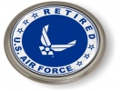 USAF - U.S. Air Force Retired Emblem (White Wings)