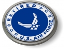 USAF - U.S. Air Force Retired Emblem (White Wings)