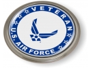 USAF - U.S. Air Force Veteran Emblem (Blue Wings)