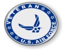 USAF - U.S. Air Force Veteran Emblem (Blue Wings)