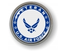 USAF - U.S. Air Force Veteran Emblem (Blue Wings)