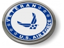USAF - U.S. Air Force Veteran Emblem (Blue Wings)