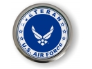 USAF - U.S. Air Force Veteran Emblem (White Wings)