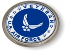 USAF - U.S. Air Force Veteran Emblem (White Wings)