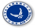 USAF - U.S. Air Force Veteran Emblem (White Wings)