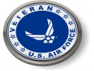 USAF - U.S. Air Force Veteran Emblem (White Wings)
