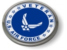 USAF - U.S. Air Force Veteran Emblem (White Wings)