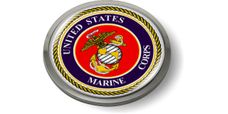 U.S. Marine Corps - USMC Emblem (bl/r)