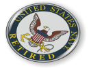 U.S. Navy Retired Eagle and Anchor Emblem