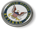 U.S. Navy Retired Eagle and Anchor Emblem