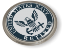 U.S. Navy Retired Eagle and Anchor Emblem (w/b)