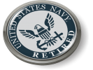 U.S. Navy Retired Eagle and Anchor Emblem (w/b)