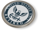 U.S. Navy Retired Eagle and Anchor Emblem (w/b)