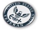 U.S. Navy Veteran Eagle and Anchor Emblem (w/b)