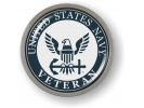 U.S. Navy Veteran Eagle and Anchor Emblem (w/b)