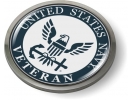 U.S. Navy Veteran Eagle and Anchor Emblem (w/b)