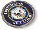 U.S. Navy Proud Dad of a Sailor Emblem