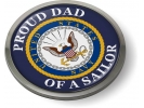 U.S. Navy Proud Dad of a Sailor Emblem