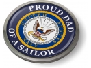 U.S. Navy Proud Dad of a Sailor Emblem