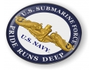 U.S. Navy Submarine Force - Pride Runs Deep - Gold Dolphins Emblem