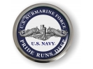 U.S. Navy Submarine Force - Pride Runs Deep - Silver Dolphins Emblem