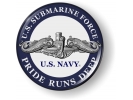 U.S. Navy Submarine Force - Pride Runs Deep - Silver Dolphins Emblem