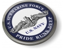 U.S. Navy Submarine Force - Pride Runs Deep - Silver Dolphins Emblem
