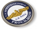 U.S. Navy Submarine Force - Proud Mom - Gold Dolphins Emblem