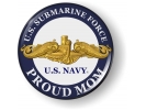 U.S. Navy Submarine Force - Proud Mom - Gold Dolphins Emblem