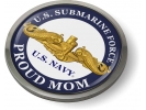 U.S. Navy Submarine Force - Proud Mom - Gold Dolphins Emblem