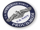 U.S. Navy Submarine Force - Proud Mom - Silver Dolphins Emblem