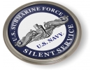 U.S. Navy Submarine Force with Silver Dolphins Emblem