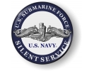U.S. Navy Submarine Force with Silver Dolphins Emblem