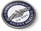 U.S. Navy Submarine Force with Silver Dolphins Emblem