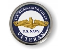 U.S. Navy Submarine Force Veteran with Gold Dolphins Emblem