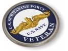 U.S. Navy Submarine Force Veteran with Gold Dolphins Emblem