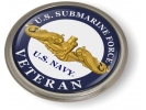 U.S. Navy Submarine Force Veteran with Gold Dolphins Emblem