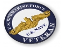 U.S. Navy Submarine Force Veteran with Gold Dolphins Emblem