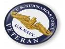 U.S. Navy Submarine Force Veteran with Gold Dolphins Emblem