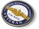 U.S. Navy Submarine Force Veteran with Gold Dolphins Emblem