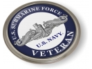 U.S. Navy Submarine Force Veteran with Silver Dolphins Emblem