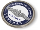 U.S. Navy Submarine Force Veteran with Silver Dolphins Emblem