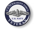 U.S. Navy Submarine Force Veteran with Silver Dolphins Emblem