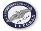 U.S. Navy Submarine Force Veteran with Silver Dolphins Emblem
