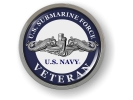U.S. Navy Submarine Force Veteran with Silver Dolphins Emblem
