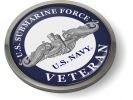 U.S. Navy Submarine Force Veteran with Silver Dolphins Emblem