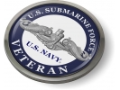 U.S. Navy Submarine Force Veteran with Silver Dolphins Emblem