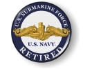 U.S. Navy Submarine Force Retired with Gold Dolphins Emblem
